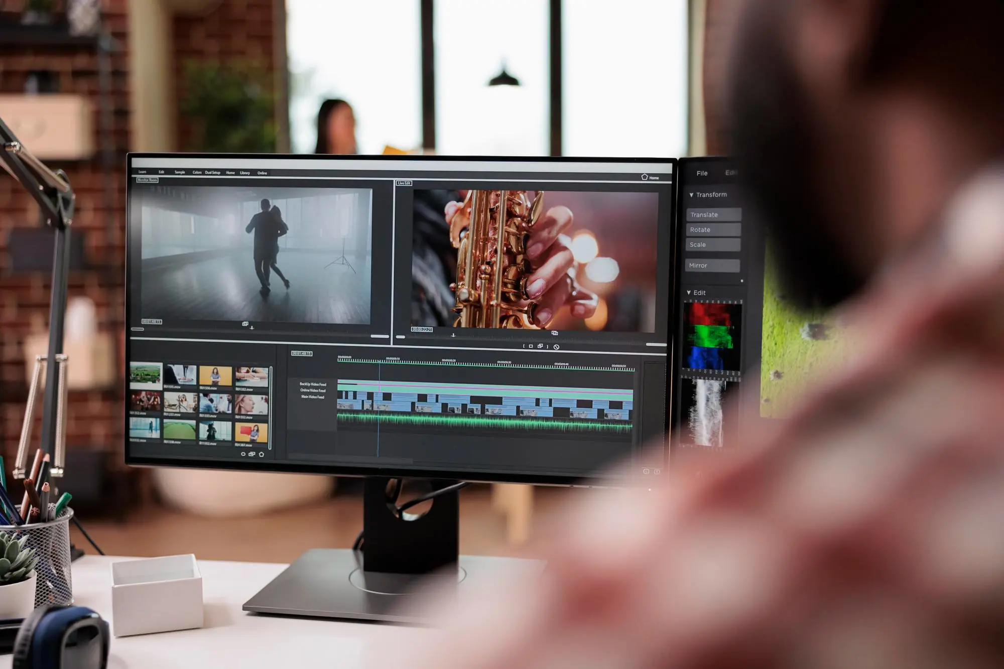 Video Editing and color grading service in the video productiion service